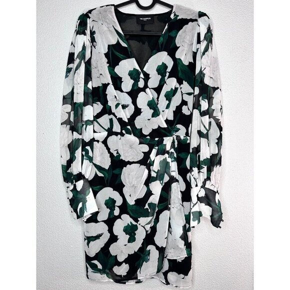 THE KOOPLES Short Printed Multi Long Sleeve Dress Size XS Cocktail NWOT - Picture 5 of 15